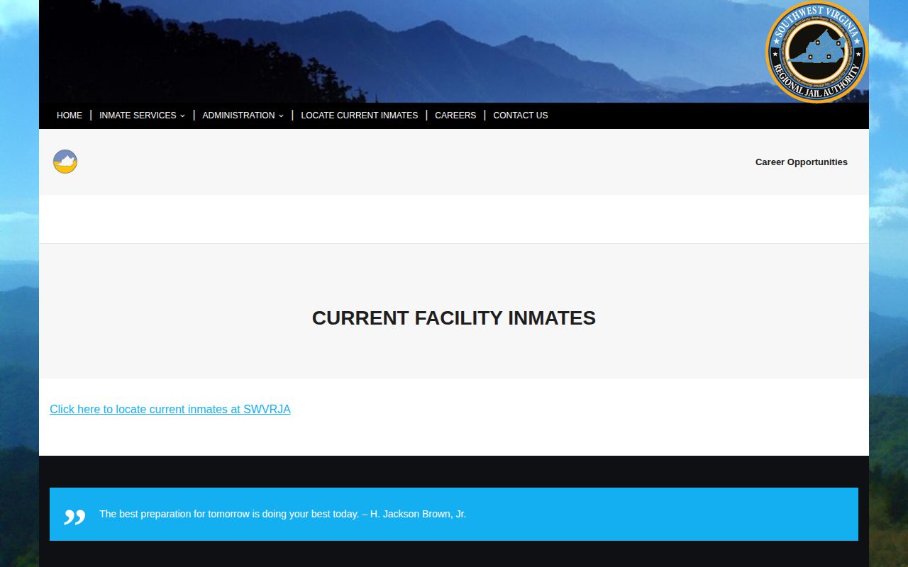 Wise County released inmate mugshot source at the SWVRJA current roster gateway